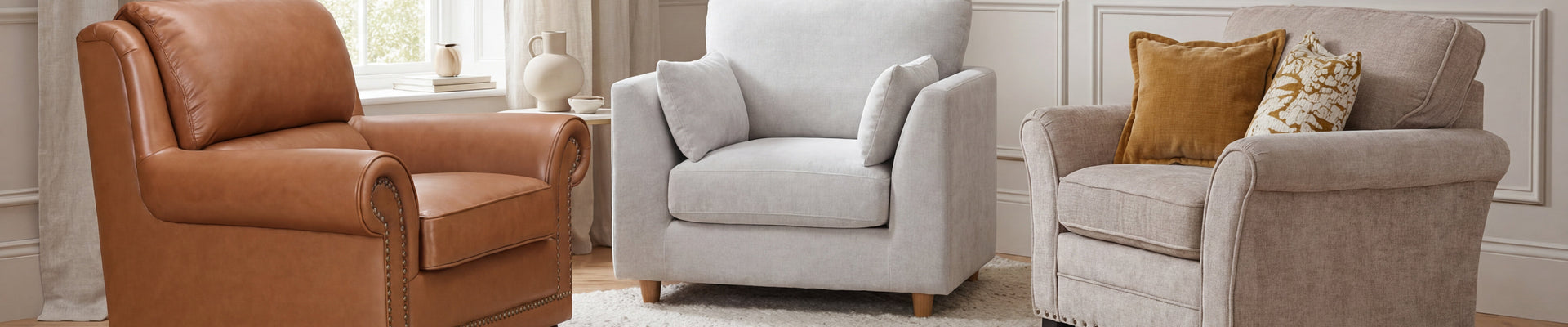 Armchairs — Fabric, Leather & Accent Chairs