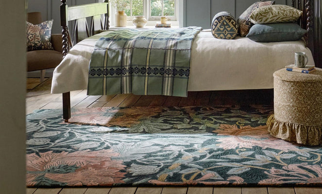 Foy's Interiors - Bedroom Rugs in Pink, Grey and Cream