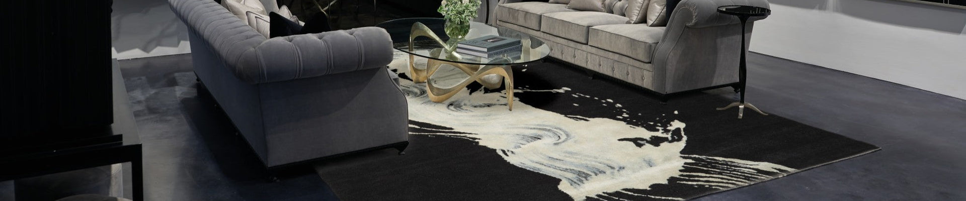 Foy's Interiors - Black Rugs and Black and White Rugs