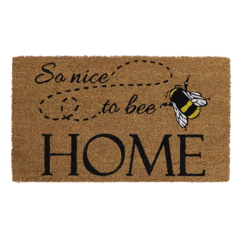 Nice to Bee Home Latex Coir Doormat