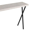 Marble effect console table for elegant room decor - Data Console Table Marble