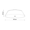 Ceiling lamp VEGA 60 white