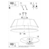 Ceiling lamp VEGA 60 white