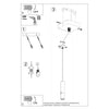Pendant lamp LOOPEZ 1 black/copper