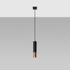 Pendant lamp LOOPEZ 1 black/copper