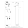 Ceiling lamp LAGOS 40 white for living rooms, bedrooms, and loft spaces