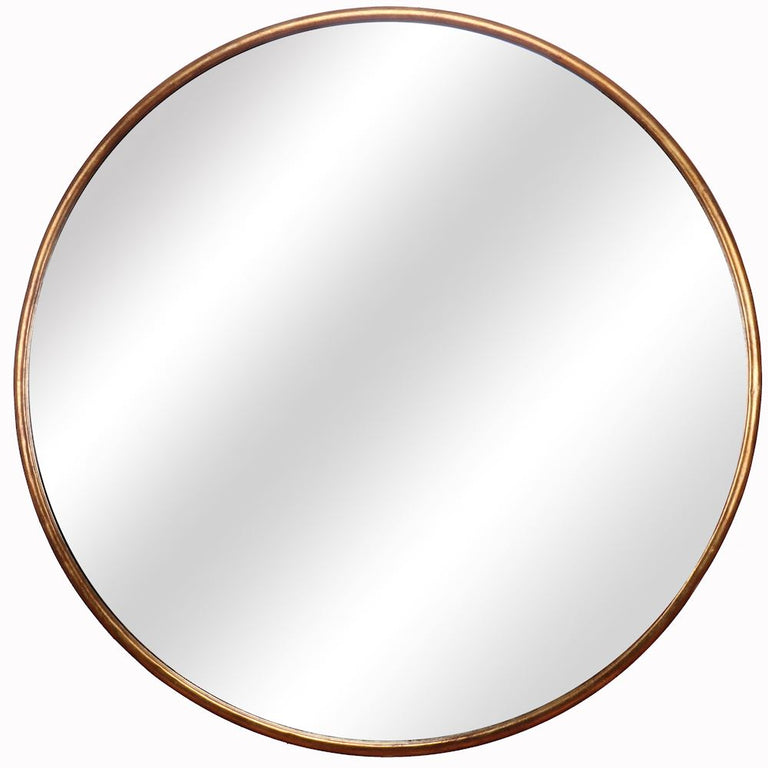 Fern Cottage Gold Round Wall Mirror