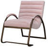 Fern Cottage Burnt Orange And Brass Ribbed Ark Chair