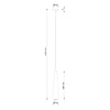 Pendant lamp SULA 1 natural wood