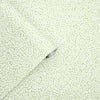 Matte finish green and white wallpaper