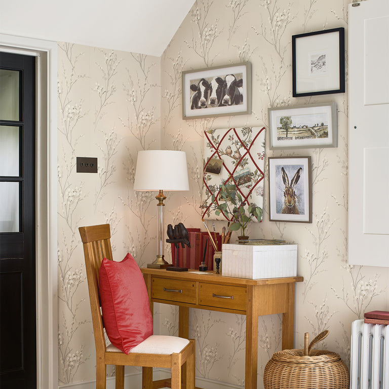 Laura Ashley Wallpaper Pussy Willow Dove Grey