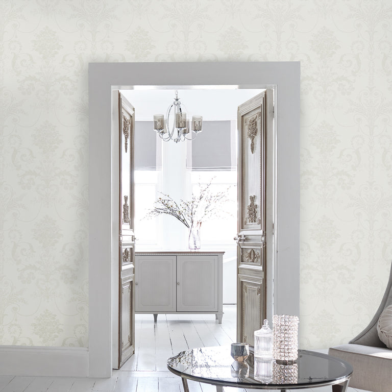 Laura Ashley Wallpaper Josette White