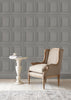 Pale steel wallpaper Laura Ashley Redbrook Wood Panel