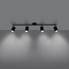 Black semi flush mount Sollux Lighting Ceiling Lamp LEMMI 4L Black
