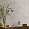 Serene room with Laura Ashley Wallpaper Swans