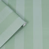 Sophisticated Lille wallpaper with jade green stripes