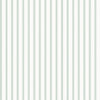 Farmhouse style wallpaper with sage green stripes by Laura Ashley