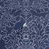 Damask pattern wallpaper Silchester Midnight Seaspray Blue