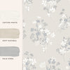 Spongeable floral wallpaper Igerna Natural