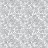 Elegant floral wallpaper Louise Slate Grey
