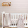 Pale Amethyst Purple gingham print wallpaper