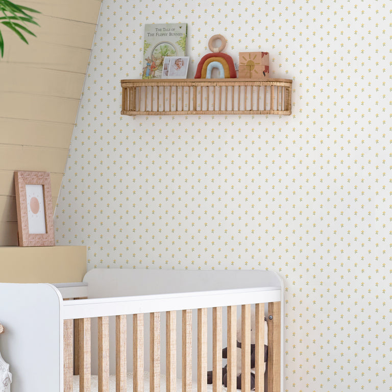 Laura Ashley Wallpaper Wood Violet Ochre Yellow