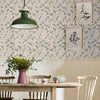 Robey Cottage Floral Creme wallpaper by Joules in elegant style