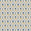 Joules Wallpaper Trellis Floral Creme Gold