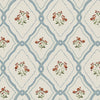 Elegant Pinford Trellis Pale Seaspray Blue wallpaper