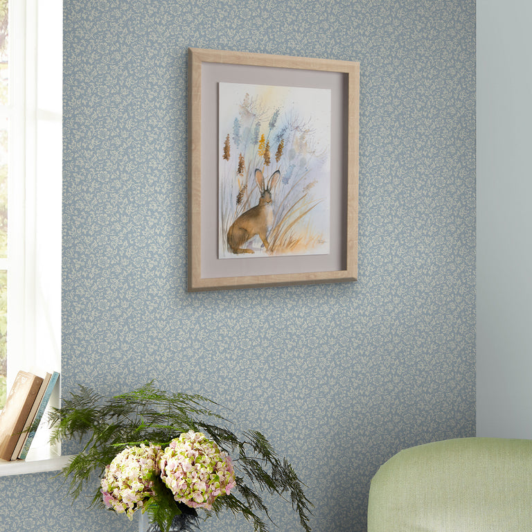 Laura Ashley Wallpaper Sweet Alyssum Pale Seaspray Blue