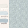 Easy application Laura Ashley Sweet Alyssum Pale Seaspray Blue wallpaper