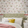 Botanical Laura Ashley Mountney Garden Antique Pink wallpaper
