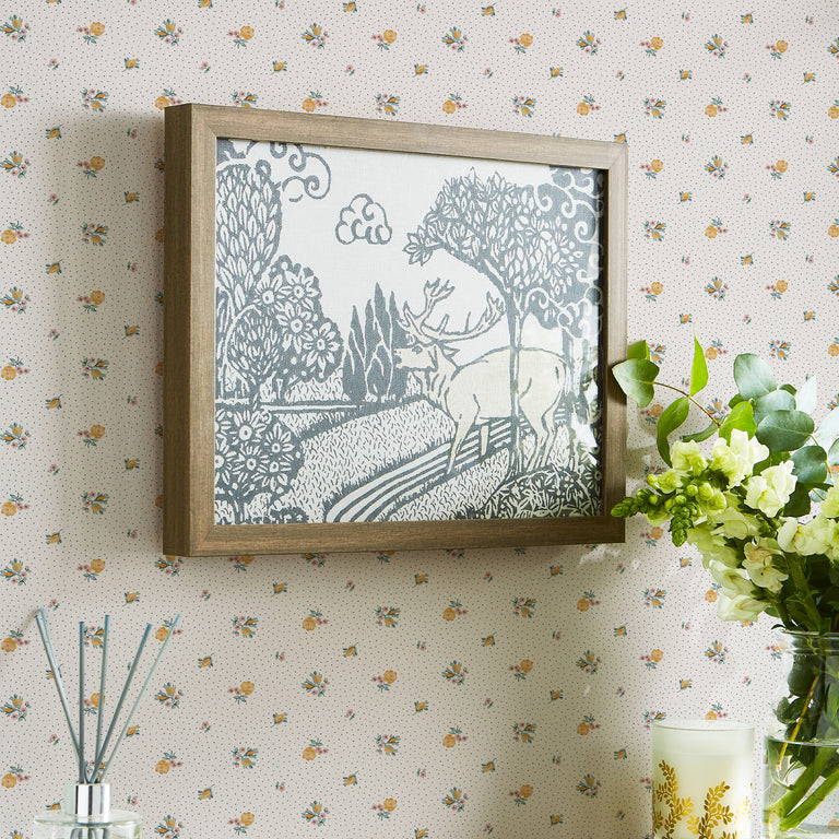 Laura Ashley Wallpaper Claudia’s Friend Pale Ochre Yellow