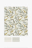 Beautiful leaf print wallpaper in Cascade Green perfect for creating a tranquil room