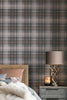 Warm and comforting Alpine Lodge Check wallpaper for any room