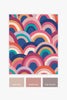 Bright rainbow wallpaper on matt paper