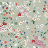 Cath Kidston Puppy Dream Floral Children's Wallpaper Sage
