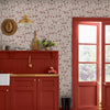 Wallpaper in kitchen