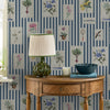 Wallpaper in hallway close up