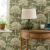 Wallpaper in hallway close up