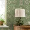 Wallpaper in hallway close up
