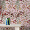 Wallpaper in hallway close up