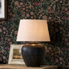 Wallpaper in hallway close up