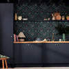 Wallpaper in kitchen