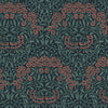 William Morris Michaelmas Daisy Floral Wallpaper Midnight