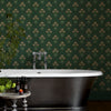 Wallpaper in bathroom