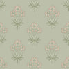 William Morris Hyacinth Floral Wallpaper Peony & Sage