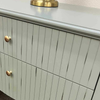 Ritz Large Console Table Olive Green