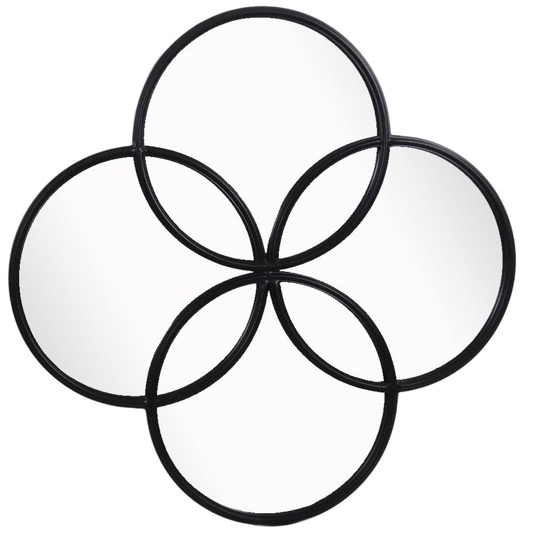 Fern Cottage Black Foil Circle Of Life Mirror
