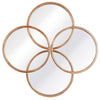 Fern Cottage Foil Circle of Life Mirror  Antique Gold